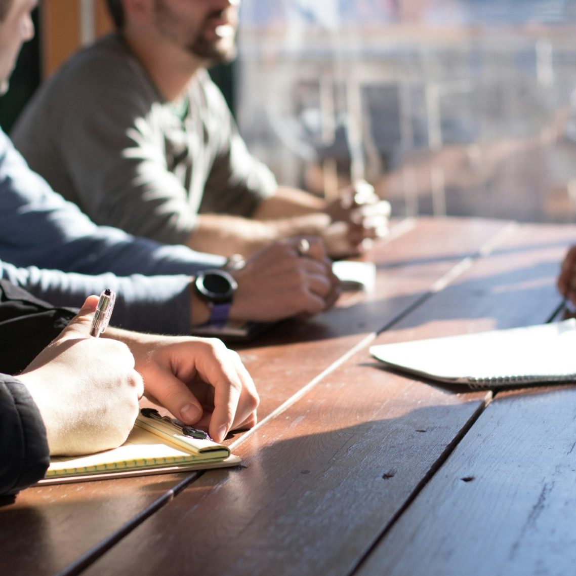 Business meeting in modern office conference room